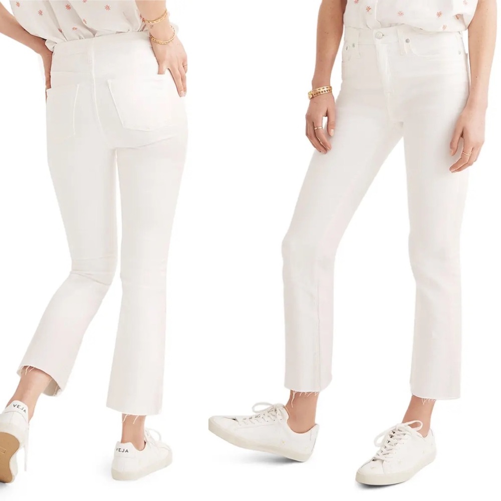 Madewell Cali Demi-Boot Cut Raw Hem Jeans